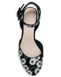 Loeffler Randall Cami Suede Embroidered Pumps