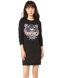 Kenzo Embroidered Tiger Sweatshirt Dress