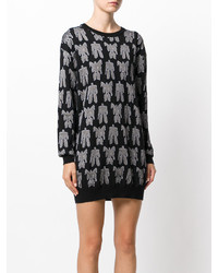 Moschino Transformers Embroidered Sweater Dress