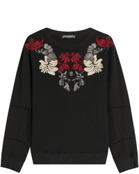 Alexander McQueen Embroidered Cotton Sweatshirt