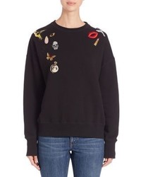 Alexander McQueen Obsession Embroidered Sweatshirt