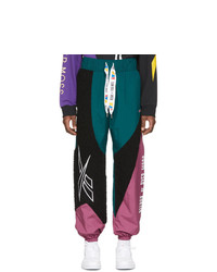 Reebok By Pyer Moss Black And Green Collection 3 Sherpa Track Pants