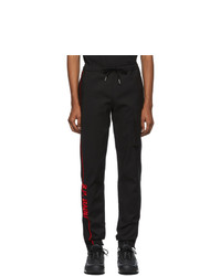 Spencer Badu Black And Red Logo Jogger Lounge Pants
