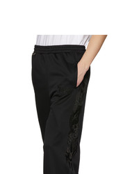 Doublet Black Chaos Embroidery Sweatpants