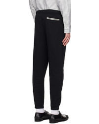 Fred Perry Black Embroidered Lounge Pants