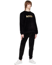 BOSS Black Embroidered Track Pants