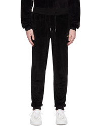 BOSS Black Embroidered Track Pants
