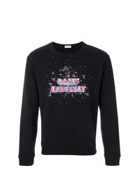 Saint Laurent Bead Embroidery Logo Sweatshirt