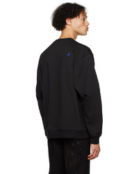 Ader Error Black Embroidered Sweatshirt