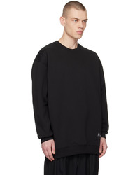 N. Hoolywood Black Embroidered Sweatshirt