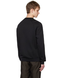 Giorgio Armani Black Embroidered Sweatshirt