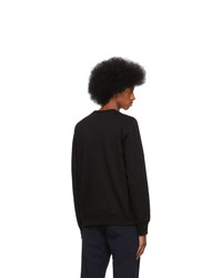 Ps By Paul Smith Black Embroidered Zebra Sweatshirt