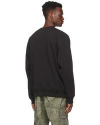 Stussy Black Gold Embroidered Stock Sweatshirt