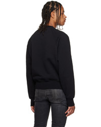 AMI Alexandre Mattiussi Black Oversized Ami De Cur Sweatshirt