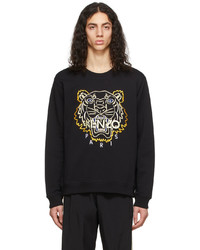 Kenzo Black Yellow The Year Of The Tiger Embroidered Tiger Sweatshirt