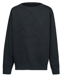 Maison Margiela Embroidered Cotton Sweatshirt