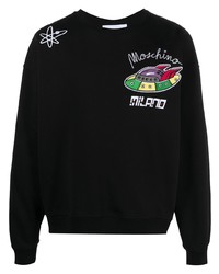 Moschino Embroidered Design Long Sleeve Sweatshirt