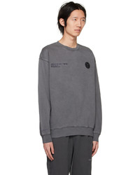 AAPE BY A BATHING APE Gray Embroidered Sweatshirt