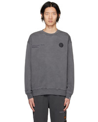 AAPE BY A BATHING APE Gray Embroidered Sweatshirt