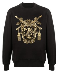 VERSACE JEANS COUTURE Logo Crest Embroidered Sweatshirt