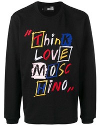 Love Moschino Logo Embroidered Sweatshirt