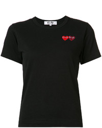 Comme des Garcons Comme Des Garons Play Embroidered Heart T Shirt