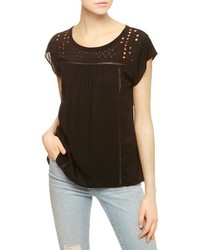 Sanctuary Paige Eyelet Embroidered Tee