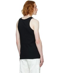 44 label group Black Embroidered Tank Top