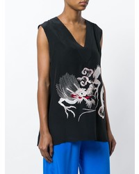 P.A.R.O.S.H. Dragon Embroidered Tank Blouse