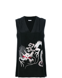 P.A.R.O.S.H. Dragon Embroidered Tank Blouse