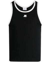 Courrèges Embroidered Logo Tank Top