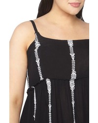 Evans Plus Size Embroidered Tunic Tank