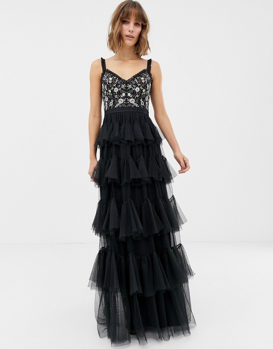 Needle and thread tiered tulle outlet dress