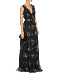 Nina Ricci Embroidered Tulle Gown