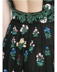 Valentino Primavera Floral Embroidery Tulle Gown