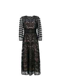 RED Valentino Sheer Embroidered Tulle Dress