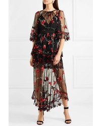 Alice McCall Marigold Guipure Med Embroidered Tulle Maxi Dress