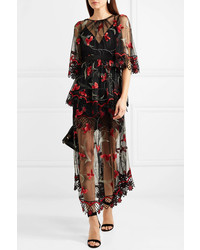 Alice McCall Marigold Guipure Med Embroidered Tulle Maxi Dress