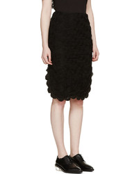 Simone Rocha Black Embroidered Tulle Skirt