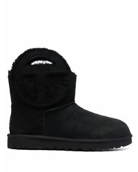 Black Embroidered Uggs