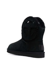 UGG X Telfar Logo Embroidered Suede Boots