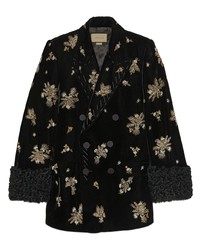 Gucci Embroidered Velvet Jacket