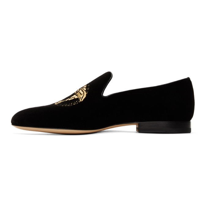 Versace Black Medusa Loafers, $374 | SSENSE | Lookastic