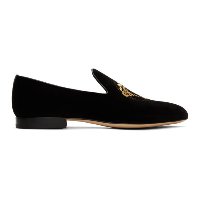 Versace Black Medusa Loafers, $374 | SSENSE | Lookastic