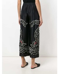 P.A.R.O.S.H. Embroidered Flared Trousers