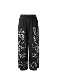 P.A.R.O.S.H. Embroidered Flared Trousers