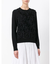 Comme des Garcons Comme Des Garons Comme Des Garons Floral Embroidered Knitted Top
