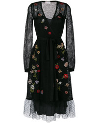 RED Valentino Embroidered Long Sleeved Dress