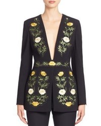 Stella McCartney Embroidered Floral Wool Jacket