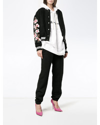 Off-White Floral Embroidered Varsity Jacket, $1,905